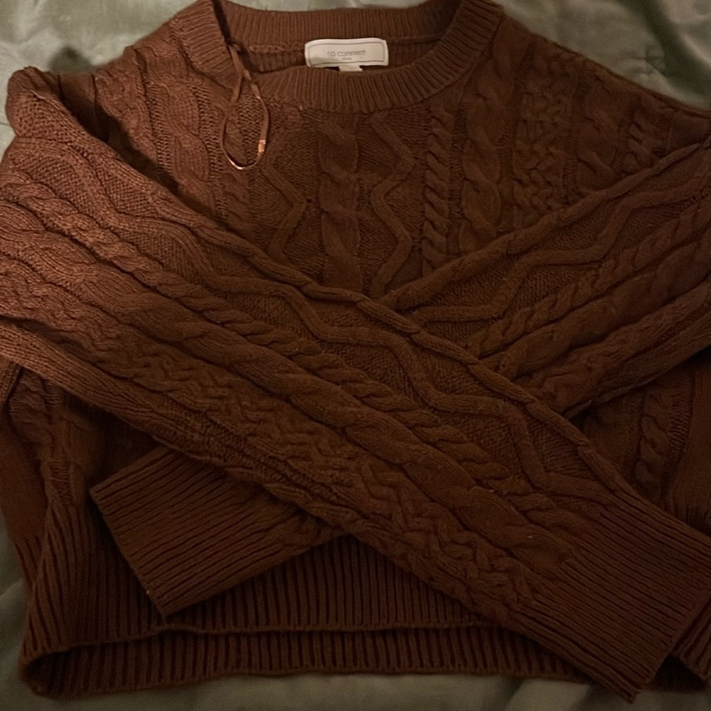 Brown sweater